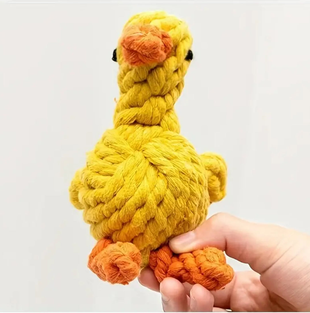 Duck Toy - Durable Bite Resistant - Cotton Rope Material
