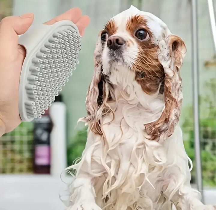 Dog Bath Brush for Short and Medium Coat